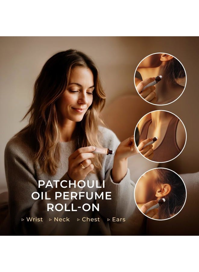 gya labs Patchouli Essential Oil Roll On - 0.34 Fl Oz - Travel Size Roller for Camping, Skin, Aromatherapy Relief, Convenience - Image 4